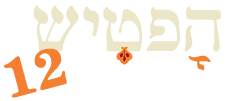 הפטיש 12 לוגו כתוב